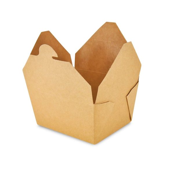 #1 Kraft Take-Out Box 4.5x3.5x2.5″ - 400 Pcs - Image 3