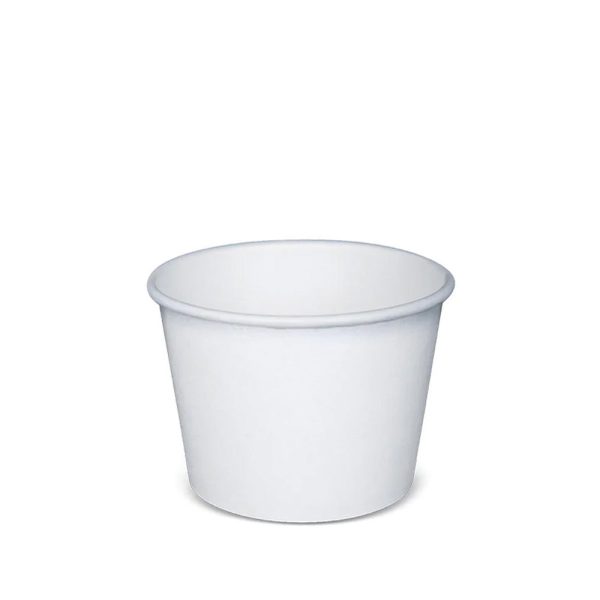 12oz White Paper Soup Cup (Base Only) - 500 Pcs