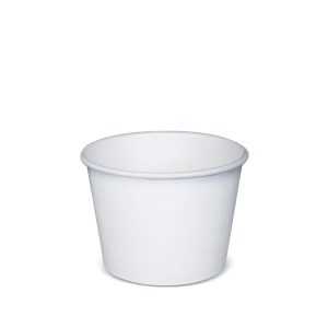 PB520W | 16oz White Paper Soup Cup (Base Only) - 500 Pcs