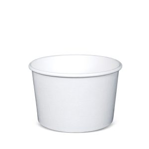 16oz White Paper Bowl (Base Only) - 500 Pcs