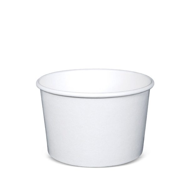 16oz White Paper Bowl (Base Only) - 500 Pcs