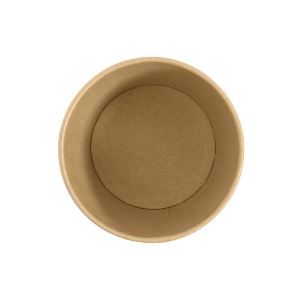 16oz Kraft Paper Soup Cup (Base Only) - 500 Pcs - Image 3