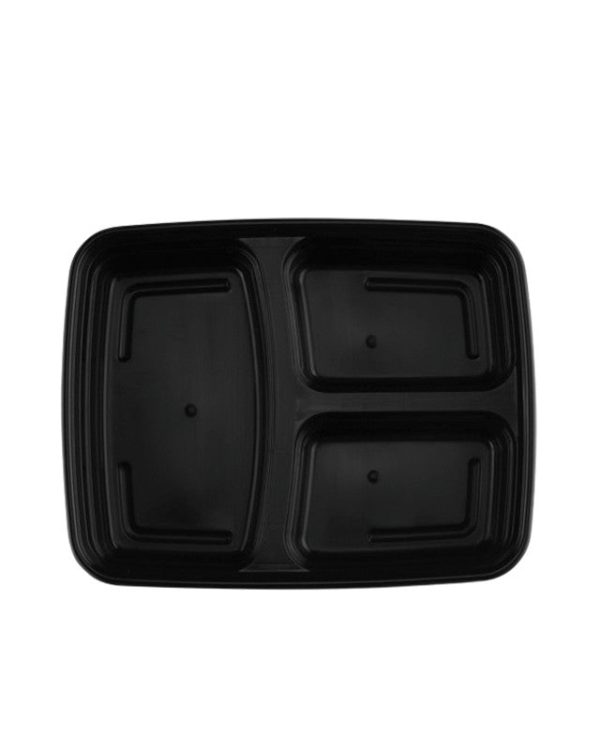 3 Comp Plastic Containers with Lids - Image 4