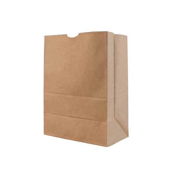 #606 | 50lb (Custom) Eco-Friendly Kraft Paper Bag 12x7x17″ – 10000 Pcs
