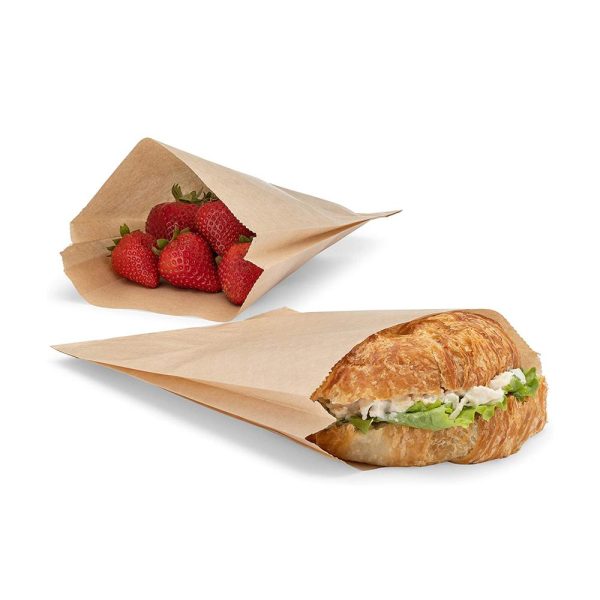 Greaseproof Kraft Paper Sandwich Bag 6x2x9" - 1000 Pcs - Image 3