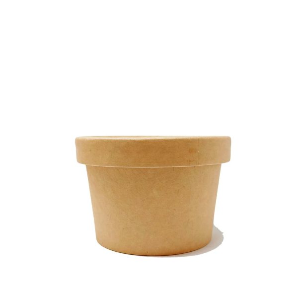 8oz Kraft Paper Soup Cup 90mm (Base Only) - 1000 Pcs - Image 3