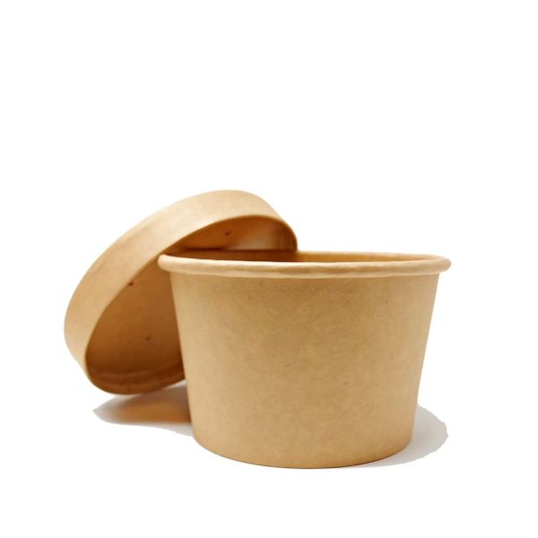 8oz Kraft Paper Soup Cup 90mm (Base Only) - 1000 Pcs - Image 2
