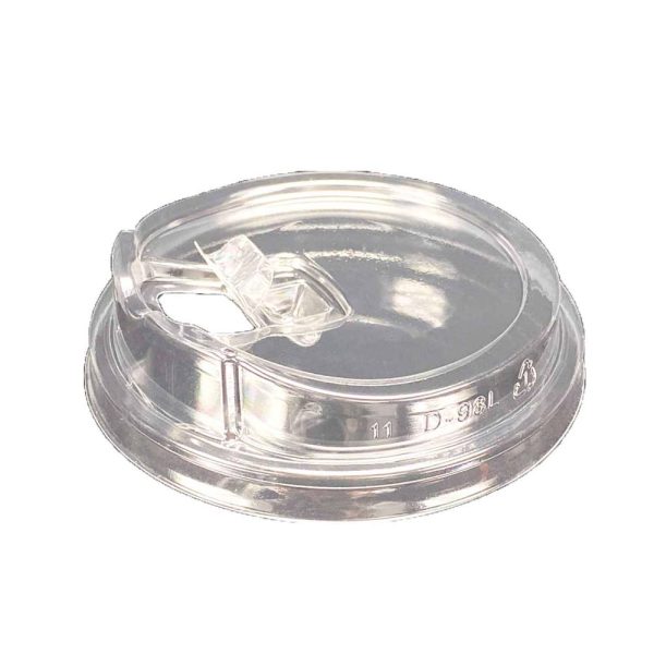98mm Clear Sippy Lids for 12-24oz PET Cups - 1000 Pcs