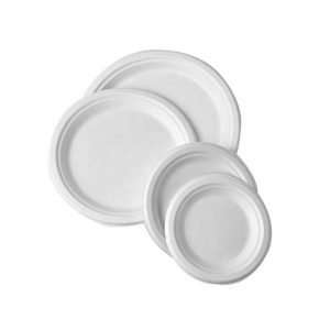 9” Round Biodegradable Sugarcane Plate