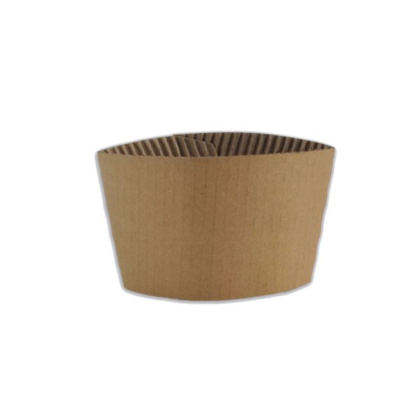 Corrugated Kraft Paper Coffee Sleeve - 1000 Pcs