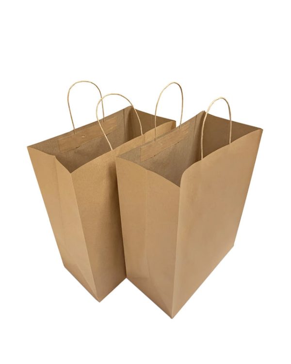 Kraft Bag with Twisted Handle 13x7x17" (X-LARGE) - 250 Pcs - Image 2
