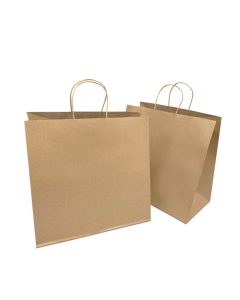 Kraft Bag with Twisted Handle 13x7x17" (X-LARGE) - 250 Pcs