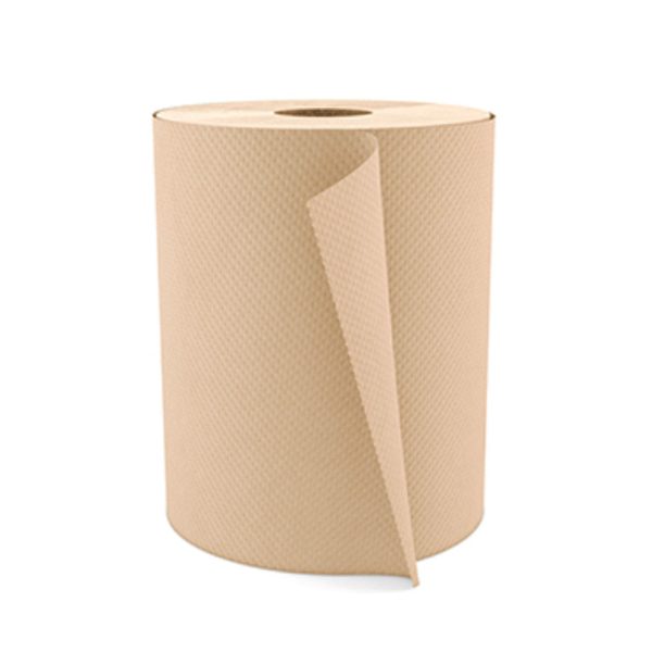 101018 | 1 Ply Medium Natural Paper Towel Roll - 600' x 12 Rolls