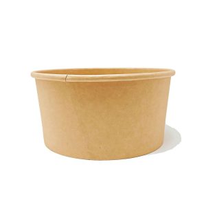 32oz | 1000ml Kraft Round Paper Bowl (Base Only) - 300 Pcs