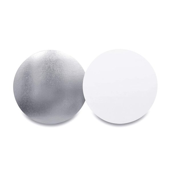 7" Heavy Duty White Foil Paper Lid (Lid Only) - 500 Pcs - Image 3