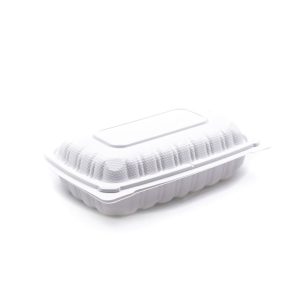 EP-28 | Rectangular Clamshell PP Hinged Container 9x6x2.5″ – 150 Pcs