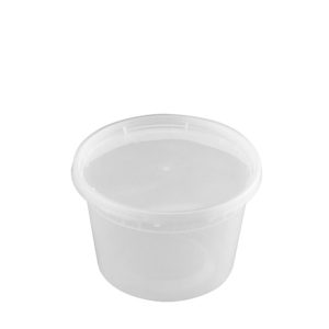 16oz Clear Deli Soup Container with Lid - 240 Sets