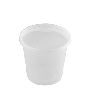 24oz Clear Deli Soup Container with Lid - 240 Sets