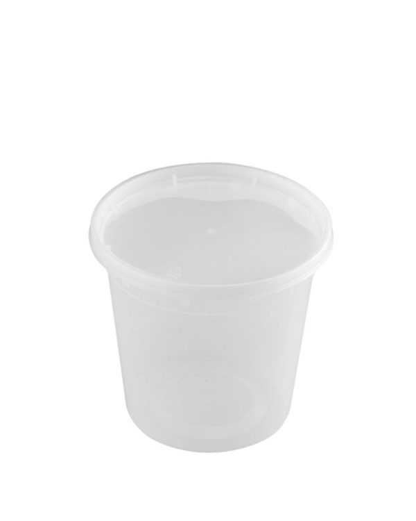 24oz Clear Deli Soup Container with Lid - 240 Sets