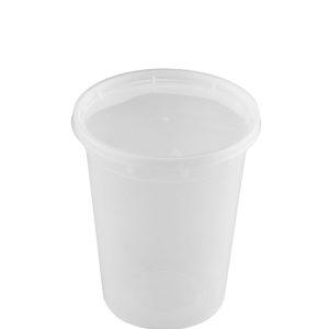 32oz Clear Deli Soup Container with Lid - 240 Sets