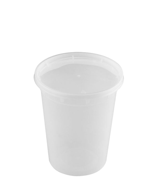 32oz Clear Deli Soup Container with Lid - 240 Sets