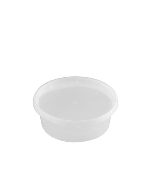 8oz Clear Deli Soup Container with Lid - 240 Sets