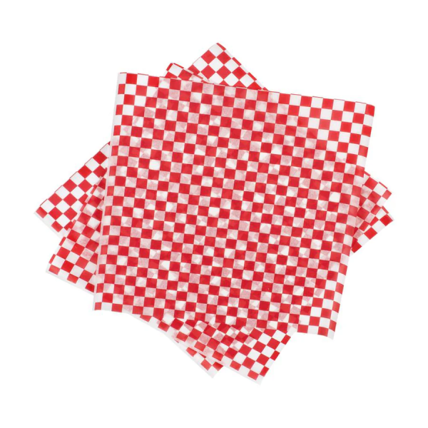 Red Checkered Liner - 12 x 12" - 2000pcs