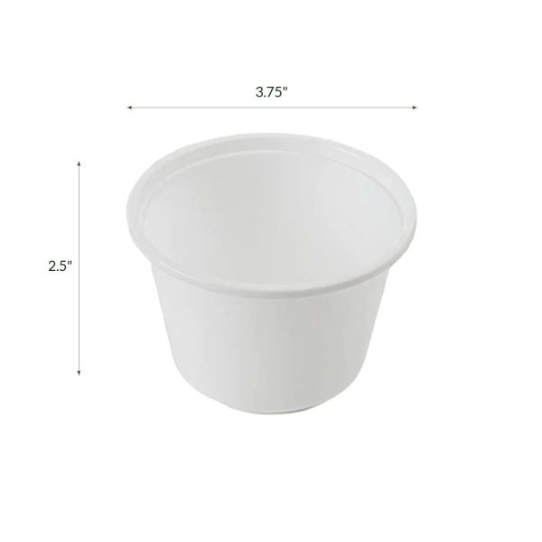 250FBM | 8oz White PP Bowls (Base Only) - 1000 Pcs - Image 2