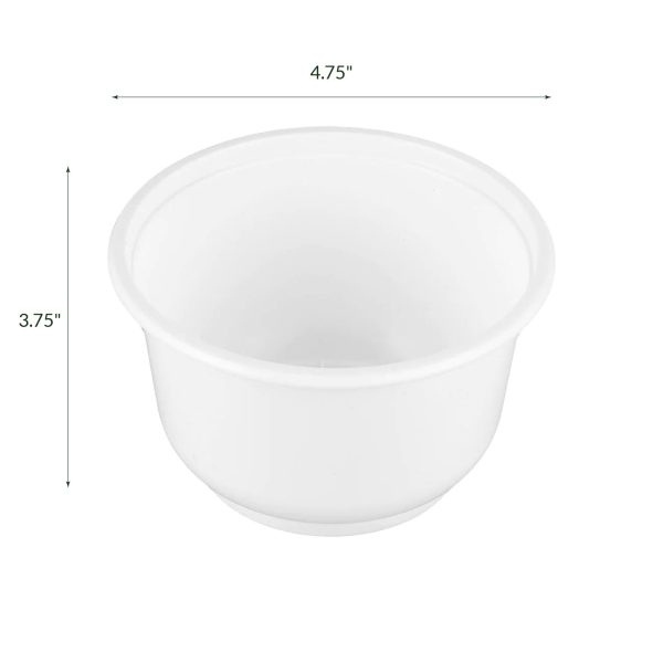 500FBM | 16oz White PP Bowls (Base Only) - 1000 Pcs - Image 2