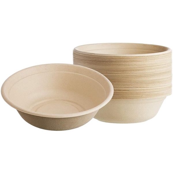 CZB32 | 32oz Sugarcane Round Bowl - 500Pcs