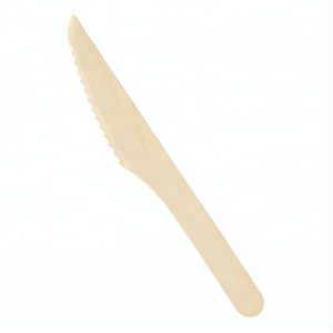 6.5" Compostable wooden knife
