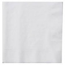 1 ply Lunch Napkin White 1/4 Fold (500 pcs x 12 pckts) -6000pcs
