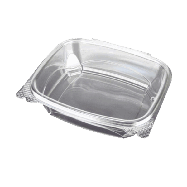 24oz Clear PET hinged container - 200Pcs