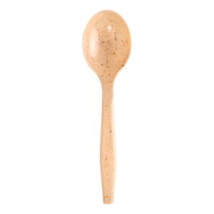 6.25'' Wheat Straw Fibre Soup Spoon ( Recyclable ) - 1,000 pcs