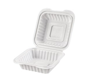 EP-61 | 6"x6" Plastic PP clamshell container - 250pcs