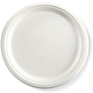 10” Sugarcane Round bagasse plate - 500pcs