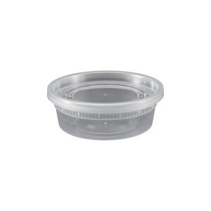8oz Clear Deli Soup Container with Lid - 240 Sets