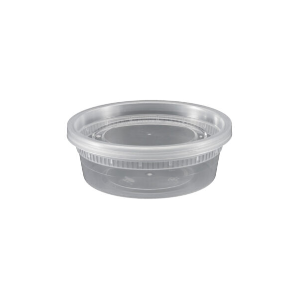 8oz Clear Deli Soup Container with Lid - 240 Sets
