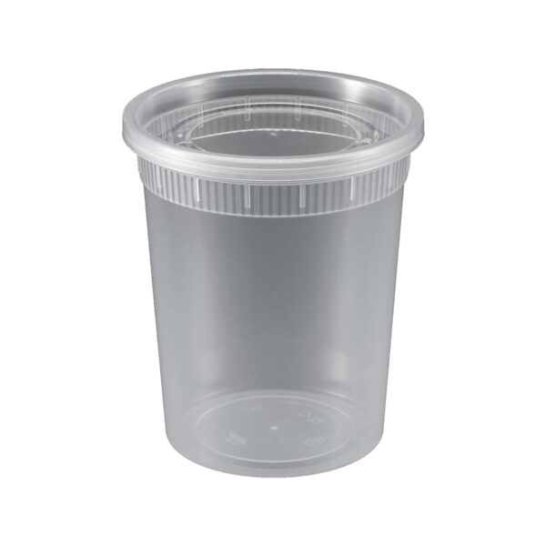 32oz Clear Deli Soup Container with Lid - 240 Sets
