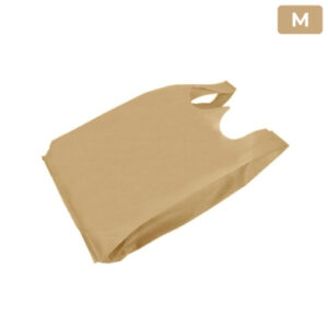 Brown Non-woven t-shirt bag (MEDIUM) 10+6x20 - 500pcs